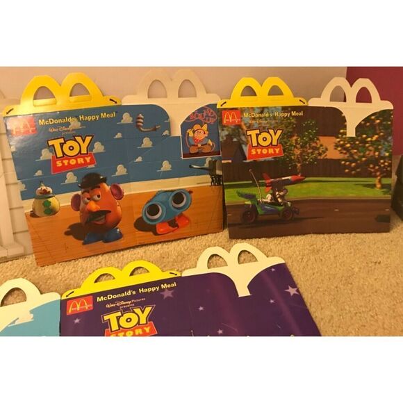 Disney's Toy Story UK McDonalds Set of 5 Happy Meal Boxes Unused, Mint - Picture 6 of 10